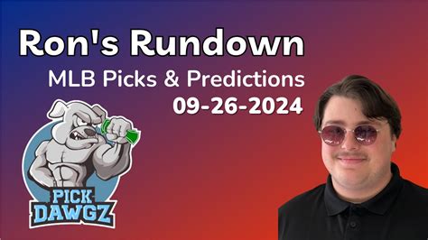 ron's rundown today|pickdawgz mlb ron rundown today.